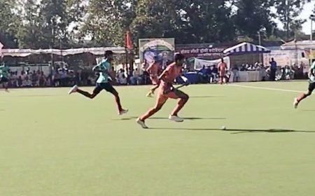 रोमांचक फाइनल में बिलासपुर को हराकर लखनऊ बना चैंपियन  38वीं अखिल भारतीय शास्त्री हॉकी स्वर्ण कप का समापन