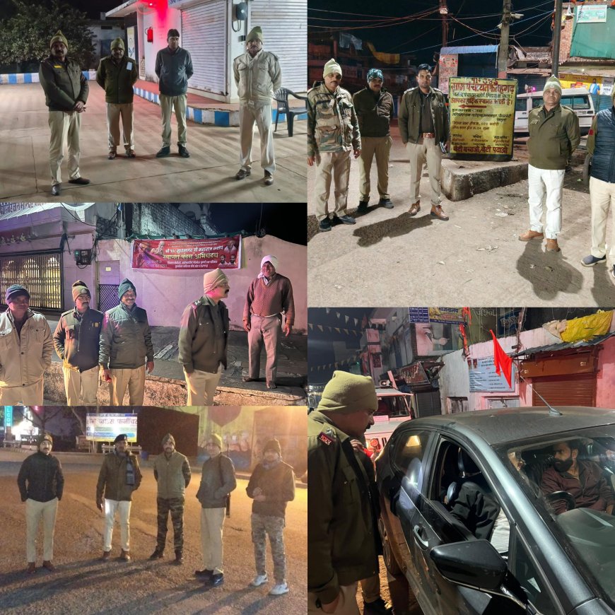 गुना में एक साथ-एक समय जिले के सभी थाना क्षेत्रों में पुलिस की सघन कॉम्बिंग गस्‍त, 107 वारंटी चढ़े पुलिस के हत्थे