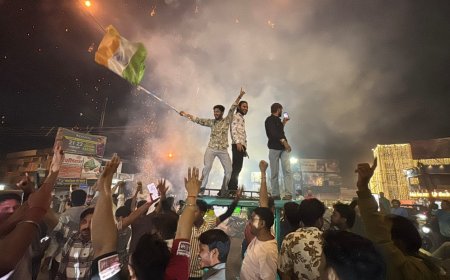 गुना में जमकर मना टी-20 विश्व विजय का जश्न