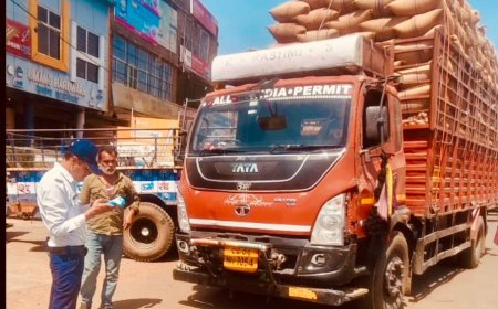 गुना में ओवरलोड वाहनों पर सख्त कार्रवाई, 28 वाहनों पर 39,500 रुपये का जुर्माना