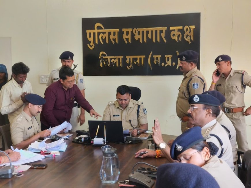 जनसुनवाई में पुलिस अधीक्षक अंकित सोनी ने सुनीं फरियादियों की समस्याएं