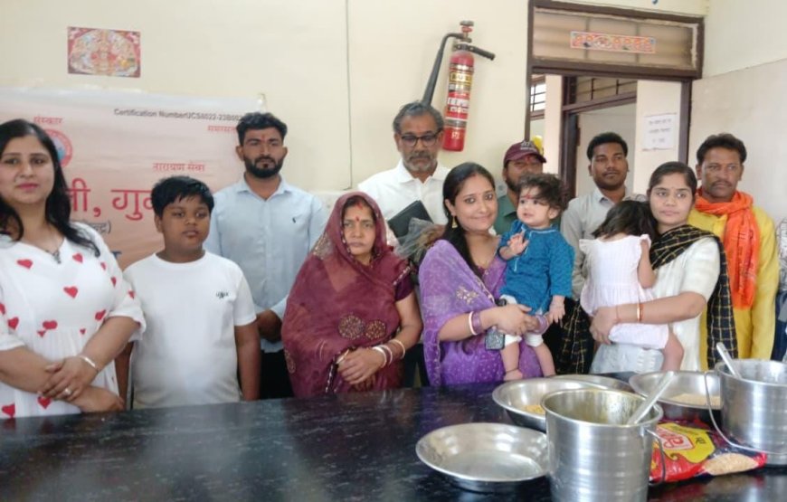 सेवा के साथ मना नन्हे विराज का पहला जन्मदिन