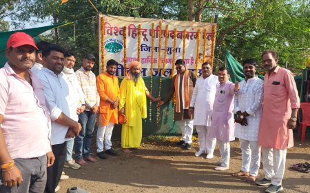 भीषण गर्मी में राहत: विश्व हिंदू परिषद–बजरंग दल ने शुरू किया शीतल जल प्याऊ