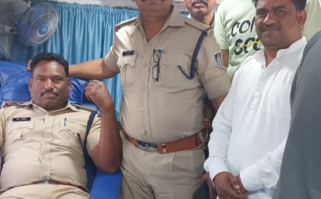 थैलेसिमिया पीड़ित बच्चों की मदद के लिए गुना पुलिस का मानवीय चेहरा