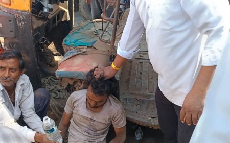 समाजसेवी की सतर्कता से बची ट्रक चालक की जान, 5 घंटे तक पड़ा रहा बेहोश