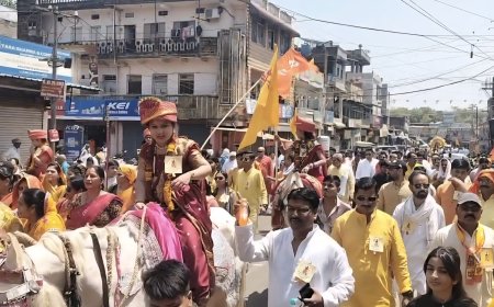 भव्य शोभायात्रा से गूंजा शहर: भगवान परशुराम जन्मोत्सव पर उमड़ा आस्था का सैलाब