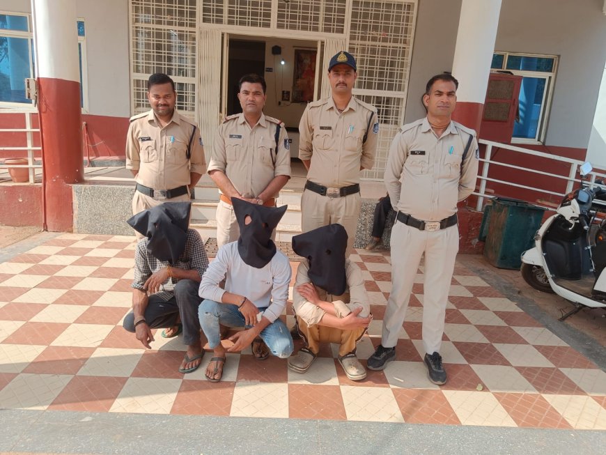 नानाखेड़ी मंडी के पीछे बलवा और जानलेवा हमले में 3 आरोपी गिरफ्तार, गुना पुलिस की त्वरित कार्रवाई