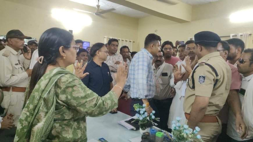 नानाखेड़ी मंडी में भुगतान को लेकर हंगामा