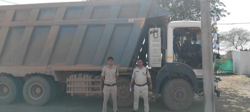 अवैध मुरम परिवहन पर खनिज विभाग का शिकंजा