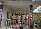 चाचौड़ा में ताश के पत्तों पर दांव लगाते चार जुआरी दबोचे
