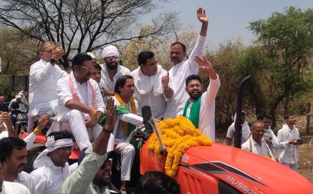 गुना में किसानों के समर्थन में कांग्रेस का चक्काजाम, जयवर्धन बोले- सरकार किसानों के घाव पर नमक छिड़क रही