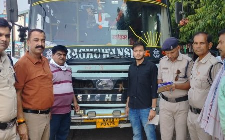 यात्री बसों के विरुद्ध परिवहन विभाग की बड़ी कार्रवाई