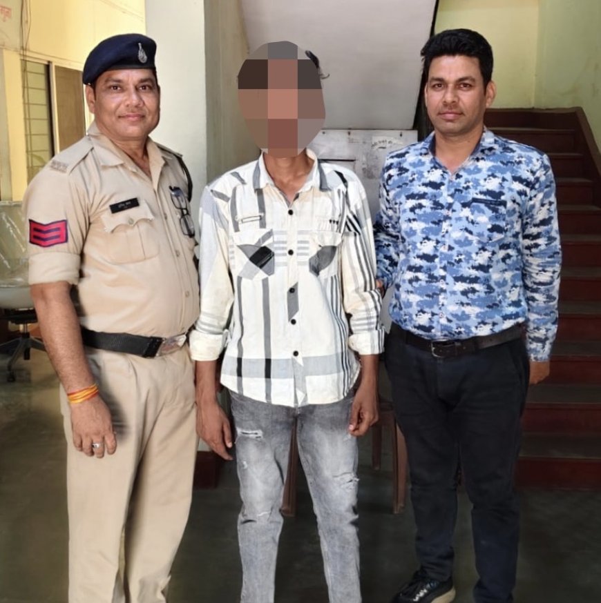 5 साल से फरार वारंटी गिरफ्तार, गुना कोतवाली पुलिस की कार्रवाई