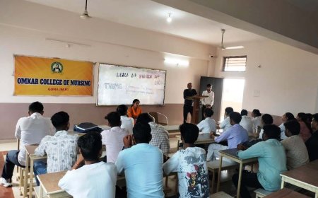 ओमकार कॉलेज ऑफ़ नर्सिंग में तंबाकू निषेध सेमिनार