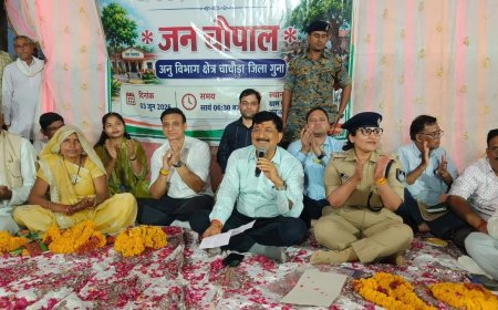 गुना में रात्रि चौपाल से कलेक्टर ने दिया आत्मनिर्भर गांव और प्राकृतिक खेती का मंत्र