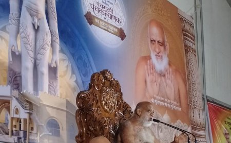 गुना में रचा गया इतिहास, 1008 कलशों से हुआ उत्तर भारत के सबसे बड़े भगवान बाहुबली का महामस्तिष्काभिषेक