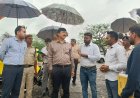चांचौड़ा में निमार्णाधीन सांदीपनि विद्यालय का कलेक्टर ने किया निरीक्षण