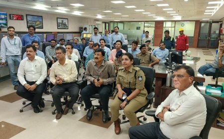 गेल प्लांट पहुंचे डीएम और कप्तान , जांची सुरक्षा
